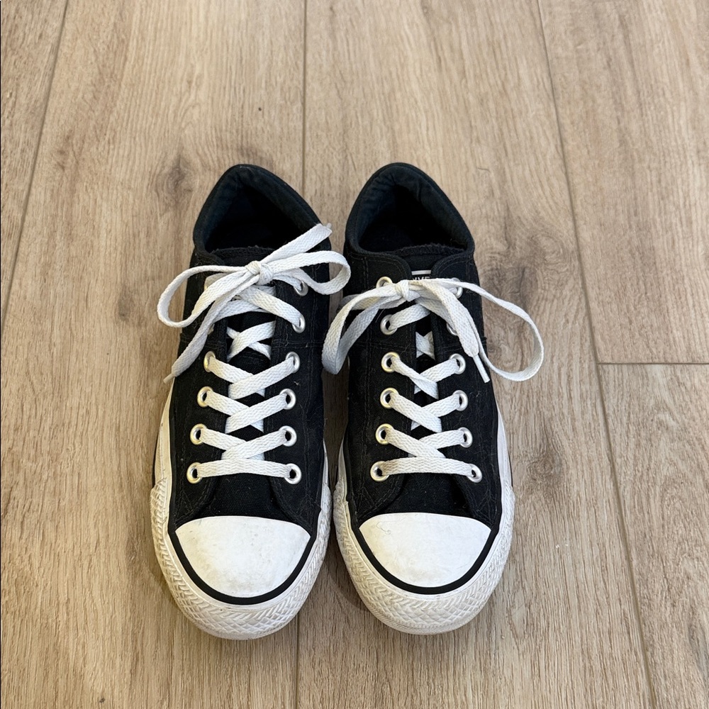 Classic Black Canvas Sneakers